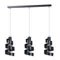 Lampa wisząca dekoracyjna SAGA 3 BLACK