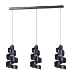 Lampa wisząca dekoracyjna SAGA 3 BLACK