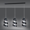 Lampa wisząca dekoracyjna SAGA 3 BLACK