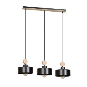 Lampa wisząca TUNISO 3 BLACK