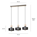 Lampa wisząca TUNISO 3 BLACK