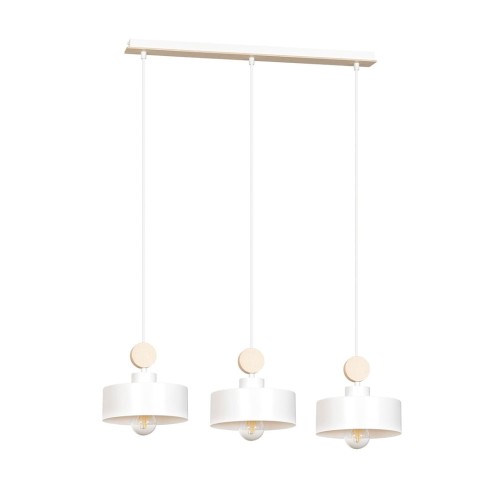 Lampa wisząca TUNISO 3 WHITE