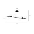 Lampa sufitowa BIOR 6 BLACK