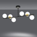 Lampa sufitowa FLOKI 6 BLACK/GOLD
