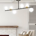 Lampa sufitowa FLOKI 6 BLACK/GOLD