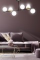 Lampa sufitowa FLOKI 6 BLACK/GOLD