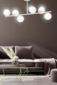 Lampa sufitowa FLOKI 6 WHITE/GOLD