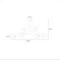 Lampa sufitowa HALLDOR 6 WHITE