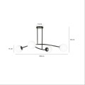 Lampa sufitowa HALLDOR 4 BLACK