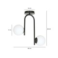 Lampa sufitowa KALF 2 BLACK