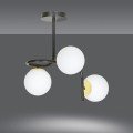 Lampa sufitowa RAGNAR 3 BLACK GOLD