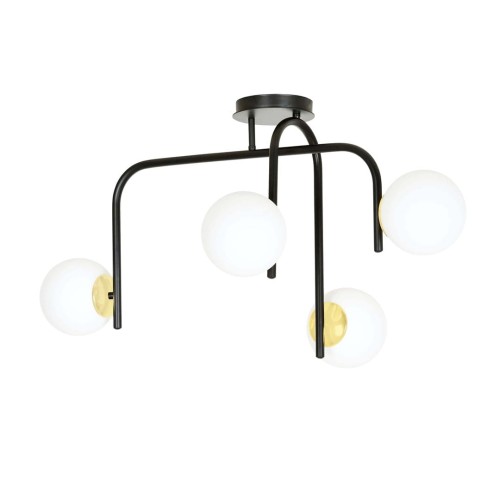 Lampa sufitowa RAGNAR 4B BLACK GOLD