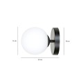 Kinkiet HALLDOR K1 BLACK