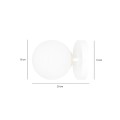 Kinkiet FLOKI K1 WHITE/GOLD