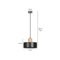 Lampa wisząca TORIN 1 BLACK