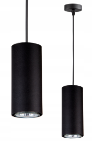 Lampa wisząca 1-punktowa TUBA BLACK #429 