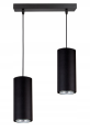 Lampa wisząca 2-punktowa TUBA BLACK #430