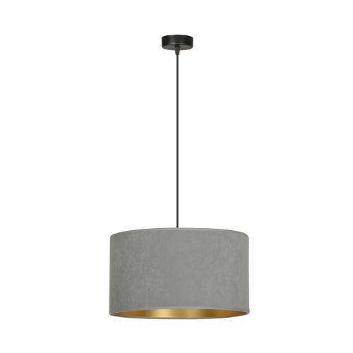 Lampa wisząca z abażurem HILDE 1 BLACK/GRAY