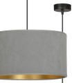 Lampa wisząca z abażurem HILDE 1 BLACK/GRAY