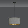 Lampa wisząca z abażurem HILDE 1 BLACK/GRAY