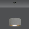 Lampa wisząca z abażurem HILDE 1 BLACK/GRAY