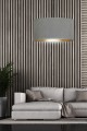 Lampa wisząca z abażurem HILDE 1 BLACK/GRAY