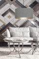 Lampa wisząca z abażurem HILDE 1 BLACK/GRAY