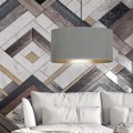 Lampa wisząca z abażurem HILDE 1 BLACK/GRAY