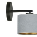 Kinkiet z abażurem HILDE K1 BLACK/GRAY