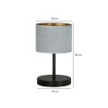 Lampa stołowa HILDE LN1 BLACK/GRAY