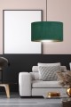 Lampa wisząca z abażurem HILDE 1 BLACK/GREEN