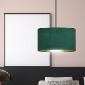 Lampa wisząca z abażurem HILDE 1 BLACK/GREEN