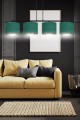 Lampa wisząca z abażurami HILDE 4 BLACK/GREEN