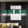 Lampa wisząca z abażurami HILDE 4 BLACK/GREEN