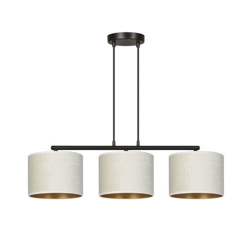 Lampa wisząca z abażurami HILDE 3 BLACK/WHITE