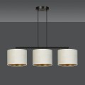 Lampa wisząca z abażurami HILDE 3 BLACK/WHITE