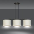 Lampa wisząca z abażurami HILDE 3 BLACK/WHITE