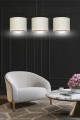 Lampa wisząca z abażurami HILDE 3 BLACK/WHITE