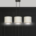 Lampa wisząca z abażurami HILDE 3 BLACK/WHITE