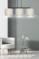 Lampa wisząca z abażurami HILDE 3 BLACK/WHITE