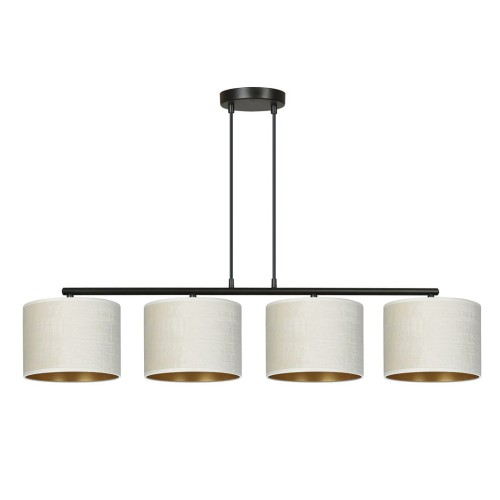 Lampa wisząca z abażurami HILDE 4 BLACK/WHITE