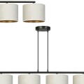Lampa wisząca z abażurami HILDE 4 BLACK/WHITE