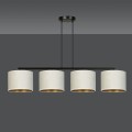 Lampa wisząca z abażurami HILDE 4 BLACK/WHITE
