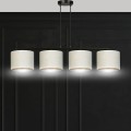 Lampa wisząca z abażurami HILDE 4 BLACK/WHITE
