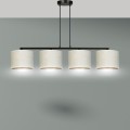 Lampa wisząca z abażurami HILDE 4 BLACK/WHITE