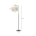 Lampa podłogowa HILDE LP1 BLACK/WHITE