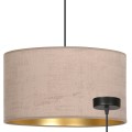 Lampa wisząca z abażurem HILDE 1 BLACK/ROSE