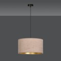 Lampa wisząca z abażurem HILDE 1 BLACK/ROSE