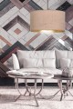 Lampa wisząca z abażurem HILDE 1 BLACK/ROSE