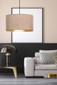 Lampa wisząca z abażurem HILDE 1 BLACK/ROSE